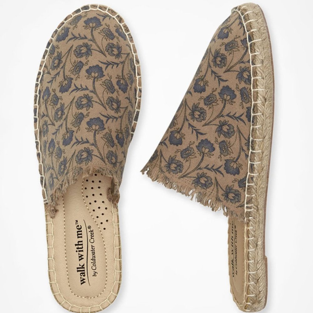 Coldwater Creek "Escape" Mules by Walk with me/NIB/6.5W